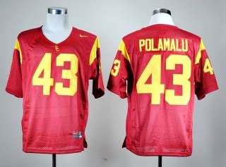 Buy USC Trojans Troy Polamalu #43 Red NCAA Football Jersey Online ...