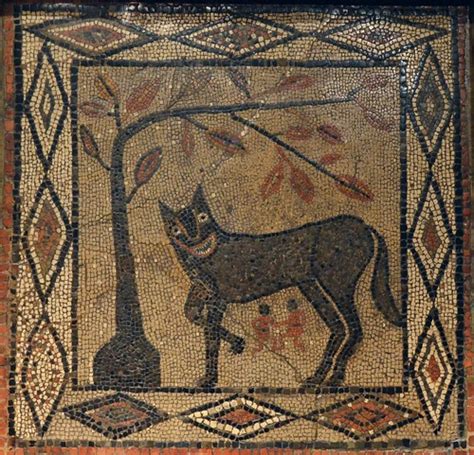 Mosaic depicting the She-wolf with Romulus and Remus, from… | Flickr