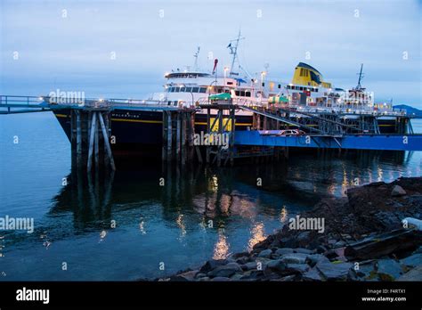 inside passage, USA, Alaska, state ferry, ferry, ship, evening Stock ...