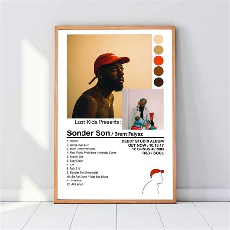 Brent Faiyaz Sonder Son Poster Brent Faiyaz Sonder Son Album - Etsy