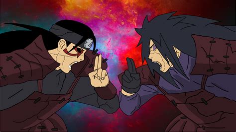 Madara Uchiha vs Hashirama Senju by XMADYRO on DeviantArt