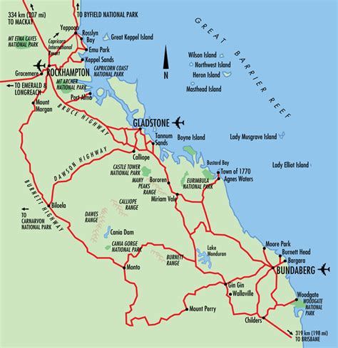 Rockhampton Map and Rockhampton Satellite Image