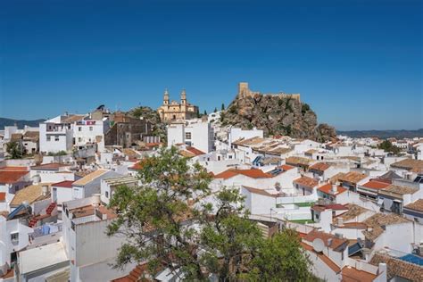 Premium Photo | Olvera aerial view from penon del sagrado corazon with church and castle olvera ...