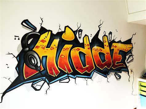 Graffiti behang of een echte graffiti op jouw muur?Kinderkamer Graffiti