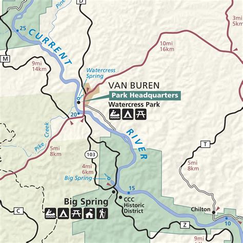 Ozark National Scenic Riverways Map by US National Park Service | Avenza Maps