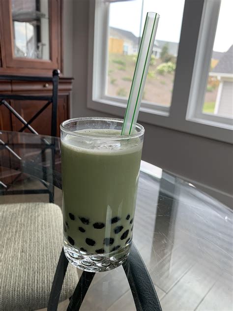 Homemade matcha boba-145 calories : r/1200isplenty