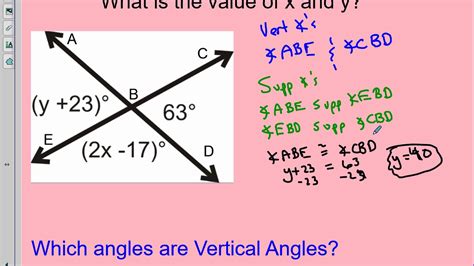 Supp & Vert Angles Video - YouTube