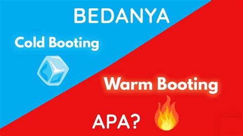 Difference Between Warm Boot And Cold Booting