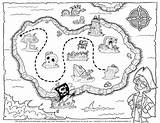Pirate Treasure Map Coloring Page  Tims Printables sketch template