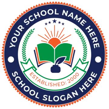 School Logo Design PNG Transparent Images Free Download | Vector Files ...