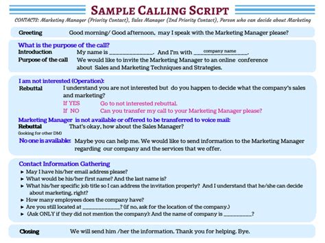 Sample Cold Calling Scripts | Callbox Lead Generation Services | Cold calling scripts, Cold ...