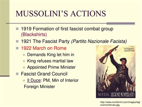 PPT - MUSSOLINI: RISE TO POWER PowerPoint Presentation, free download ...