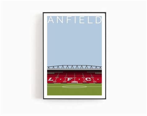 Liverpool/anfield Stadium Illustration Football Stadium - Etsy