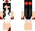 nurse black creepy braid blood | Minecraft Skins