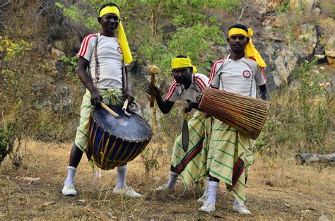 The Santal tribal dancers with their traditional drum call… | Flickr