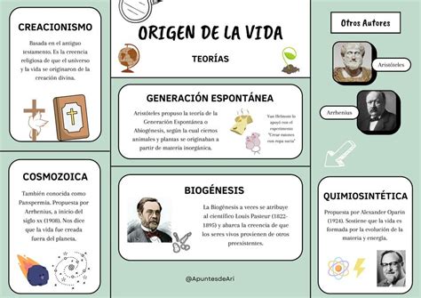 Teorías del Origen de la Vida | ApuntesdeAri | uDocz