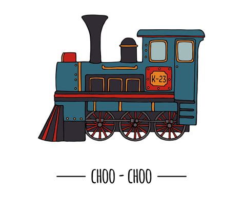 Vector illustration of retro engine. Vintage train clip art isolated on white background ...