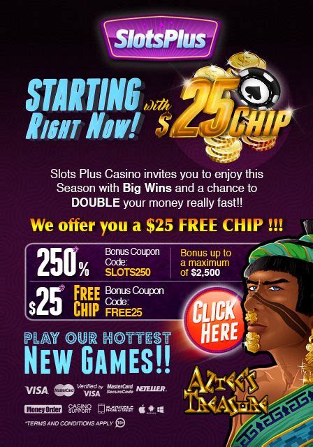 Casino Bonus - As mentioned in the intro, Slots Plus offers a 400% match bonus on your first ...