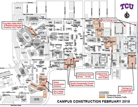 Tcu Campus Map Parking