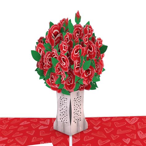 Love Rose Arrangement Pop-Up Card | Lovepop