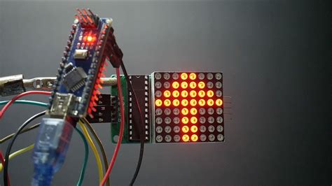 Arduino NANO + LED Matrix 8x8 - YouTube