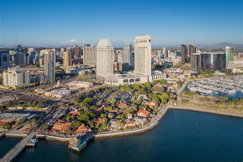 Seaport Village San Diego Downtown Waterfront Aerial - Toby Harriman