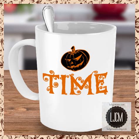 Halloween Themed Mug It's Pumpkin Time Coffee Tea Cup | Etsy | Mugs ...