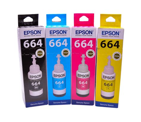 Genuine original Epson EcoTank multipack 664 ink ET-2600, ET-2650 ET-3 ...