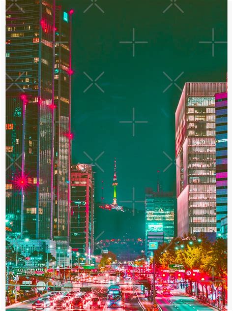 "SEOUL NIGHTLIFE SOUTH KOREA" Sticker for Sale by milestotravel | Redbubble