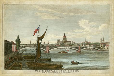 Southwark Iron Bridge Painting by Unknown - Fine Art America