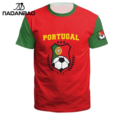 NADANBAO Summer Men/Women Portugal Soccer Jerseys 3D Printing Football ...