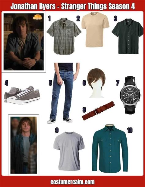 How To Dress Like Jonathan Byers Outfit Season 4 Guide For Cosplay & Halloween | Stranger things ...