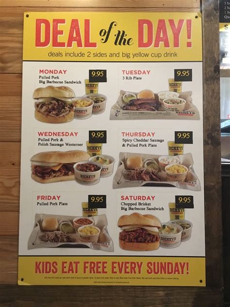 Online Menu of Dickeys Barbecue Pit Restaurant, Woodland, California, 95776 - Zmenu