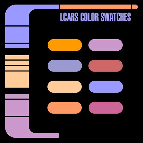 LCARS Color Palette by Retoucher07030 on DeviantArt