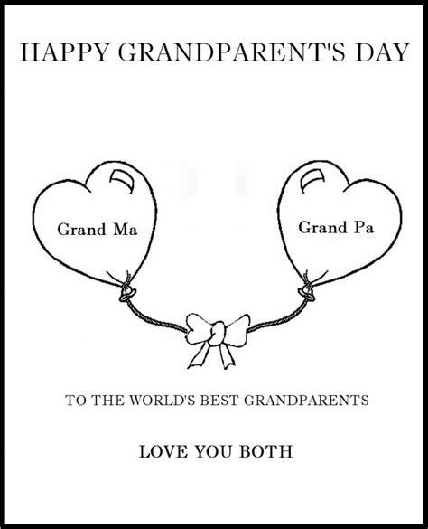 Printable Grandparents Day Cards - Printable Word Searches