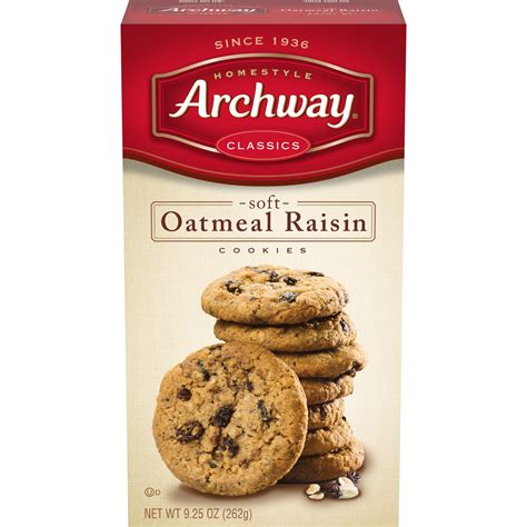 Archway Cookies, Soft Oatmeal Raisin Classic Cookies, 9.25 Oz - Walmart ...