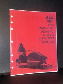 1970 rupp sno sport mag parts book snowmobile vintage ...