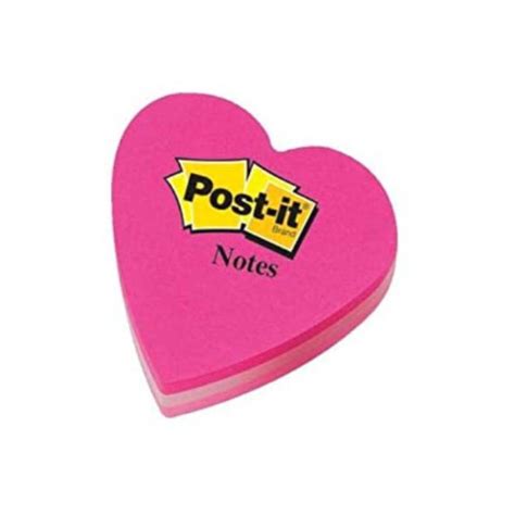 3M Post-it® Colour Notes - Heart shaped (Pack of 2)