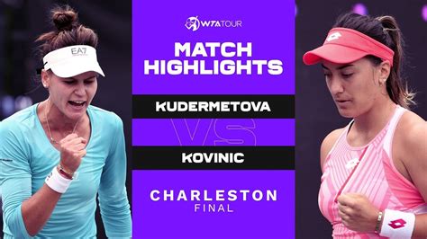 Veronika Kudermetova vs. Danka Kovinic | 2021 Charleston Final | WTA ...