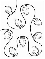Christmas Light Bulb Coloring Pages sketch template