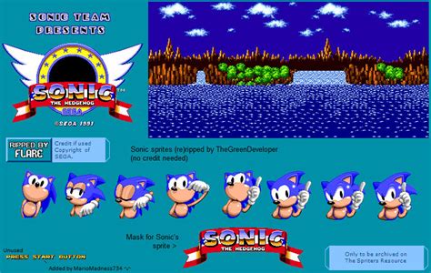 Mouthless Sonic Title Screen Sprites by PHArthuro on DeviantArt