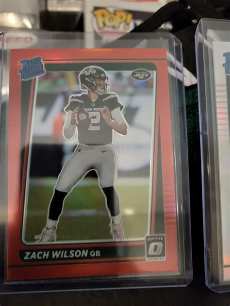 Just the tip of my Zach Wilson/NYJ card collection. Have a massive ...