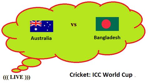 Australia vs Bangladesh Live Streaming _ AUS vs BAN Cricket ICC World ...