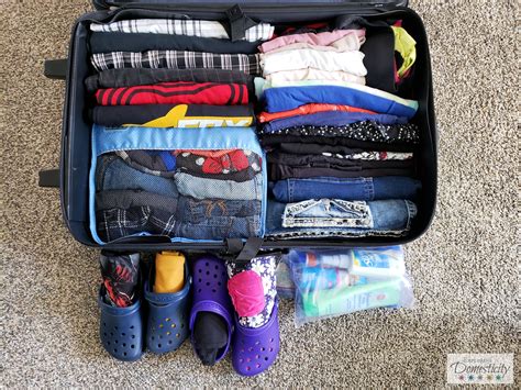 Packing Tips for packing a family in one suitcase ⋆ Exploring Domesticity