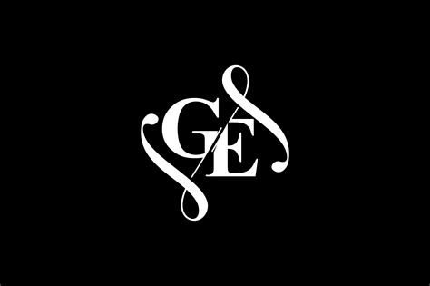 GE Monogram logo Design V6 By Vectorseller | TheHungryJPEG