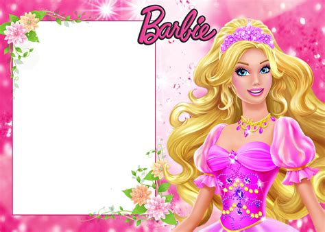 Barbie: Free Printable Frames or Invitations. - Oh My Fiesta! in english