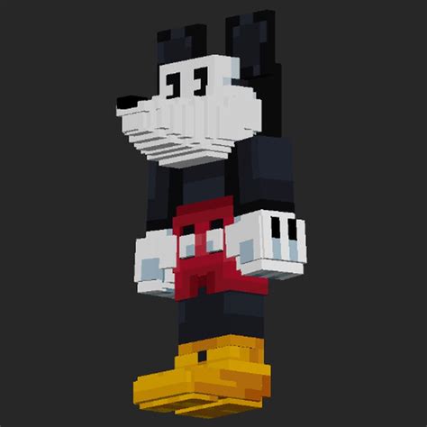 Mickey Mouse 3D Skin for the Figura Mod Minecraft Mod