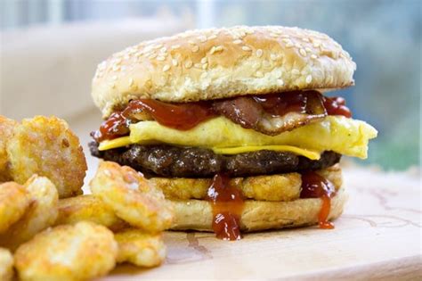 Carl's Jr. Breakfast Burger (Copycat) - Dinner, then Dessert