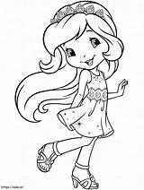 Princess Strawberry Shortcake coloring Page sketch template
