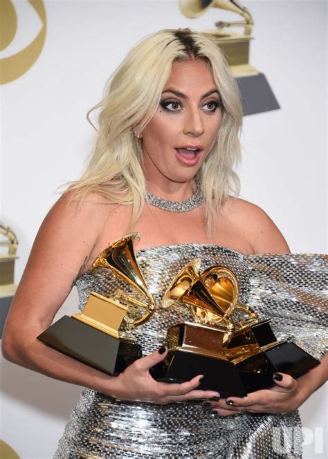 Photo: Lady Gaga wins awards at the 61st Grammy Awards in Los Angeles ...